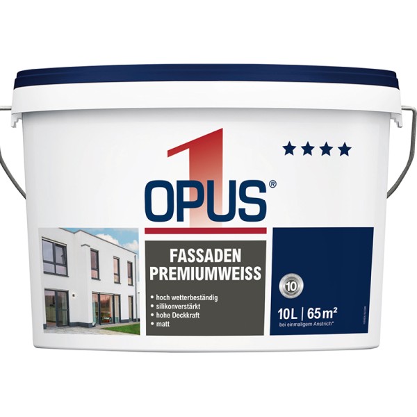 OPUS1 Fassaden Premiumweiss 10 L