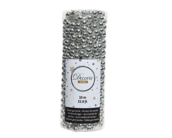 Kaemingk Perlenkette Kunststoff silber 10m