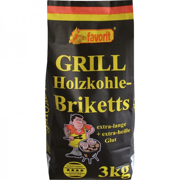 10 Kg 10 Kg Favorit Grill Briketts aus Holzkohlestaub Sack Grillbrikett 