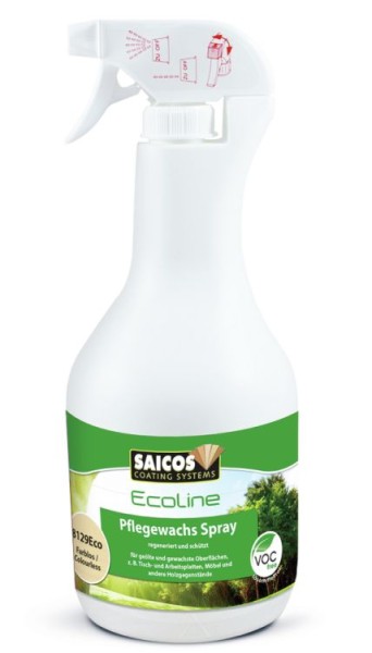 SAICOS Pflegewachs Ecoline Spray farblos 1l