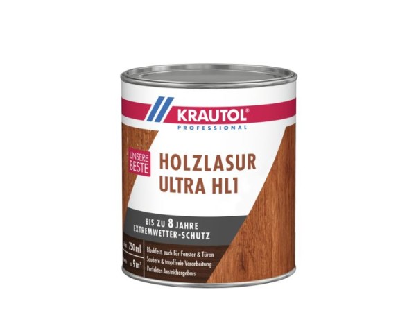 KRAUTOL Holzlasur ULTRA HL1 weiß 2,5l