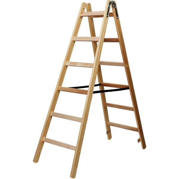 Brennenstuhl - Stehleiter / Malerleiter 6 Stufen Holz